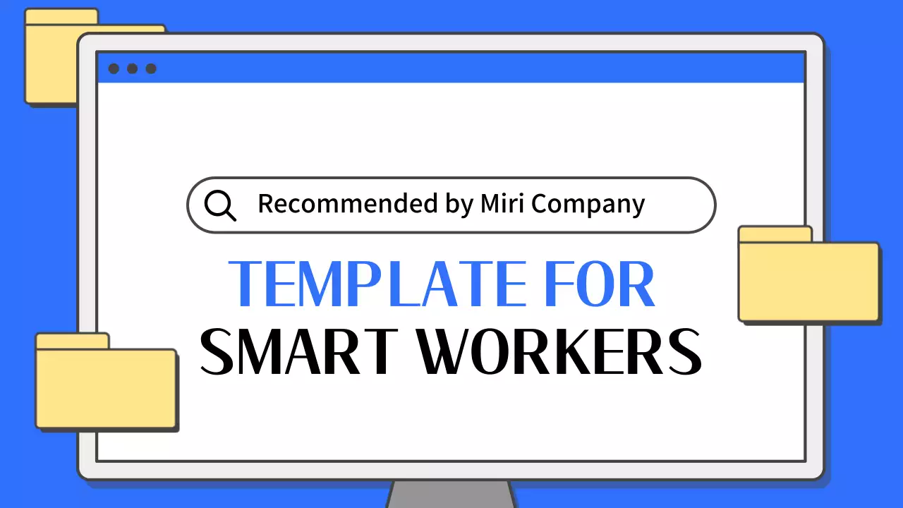 블루 심플 비즈니스 템플릿 프레젠테이션