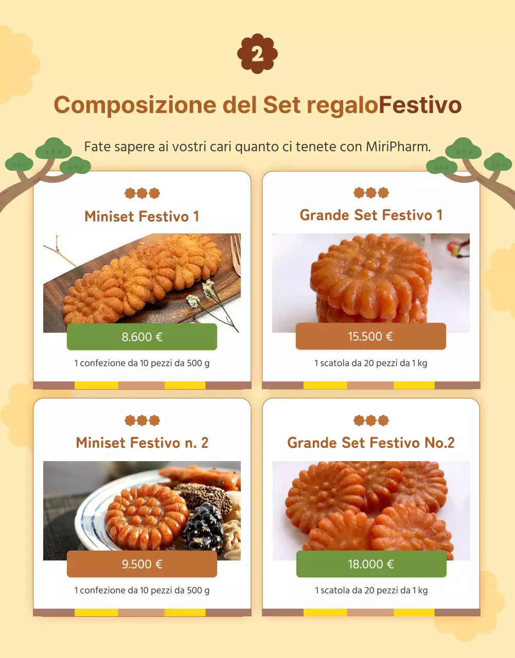 Informazioni sui regali Obon nei simpatici stili giallo e marrone