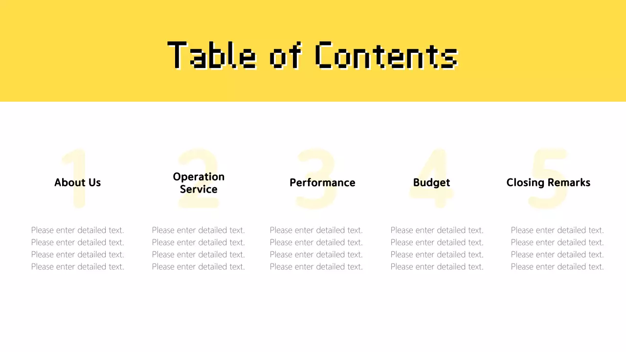 Simple IT Scorecard report with yellow background