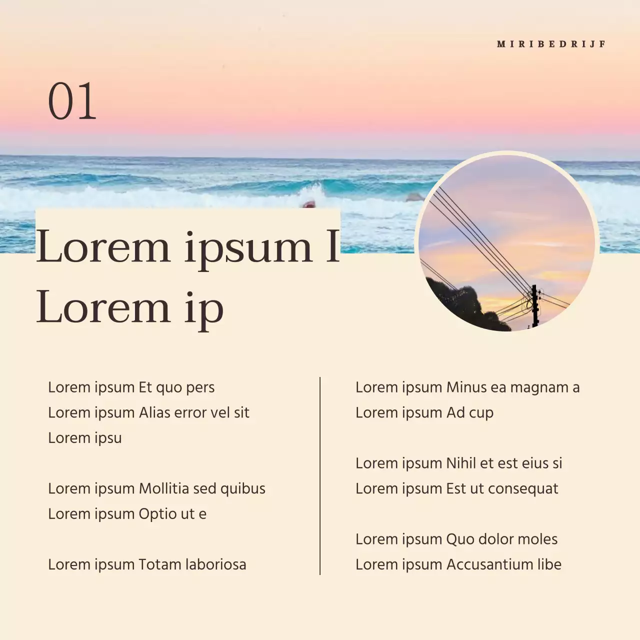 Eenvoudige, gebruiksvriendelijke marketingsjabloonrapporten in ivoorkleur