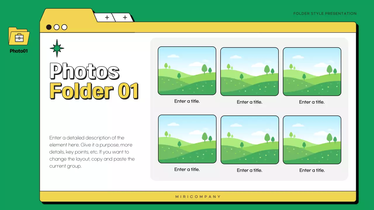 그린 미니멀 비즈니스 프레젠테이션