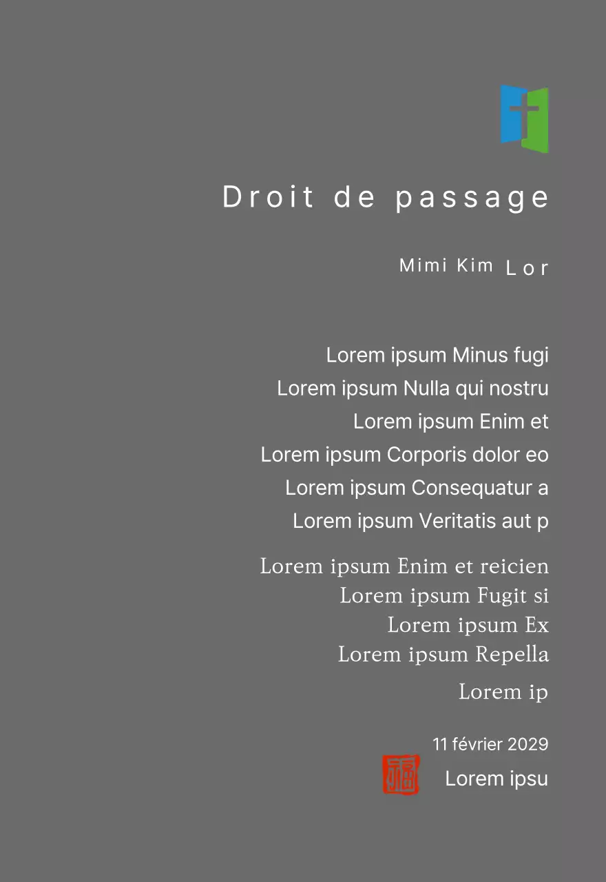 Plaque avec logo de l'église