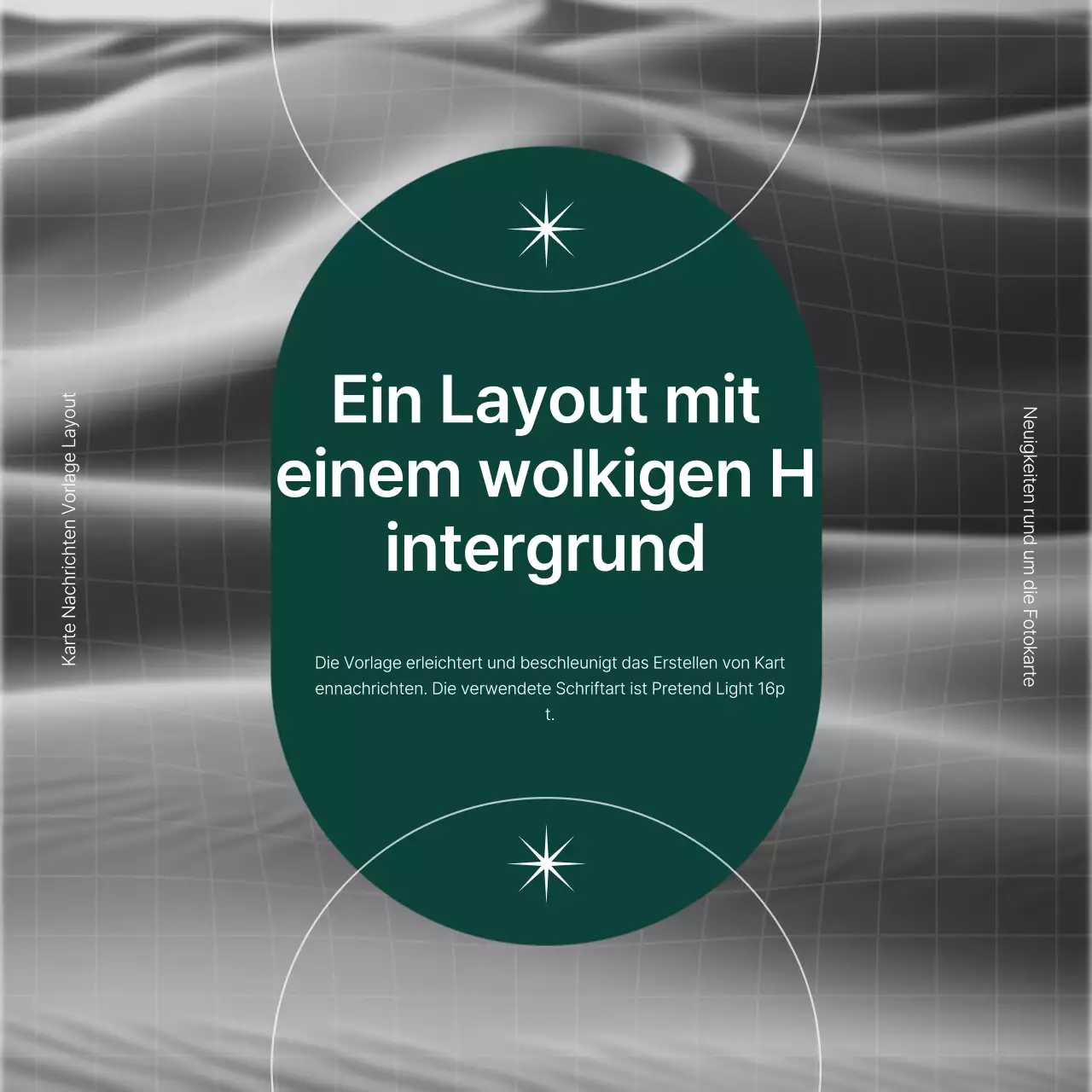 Förderung von trendigem Marketing in Grün und Weiß