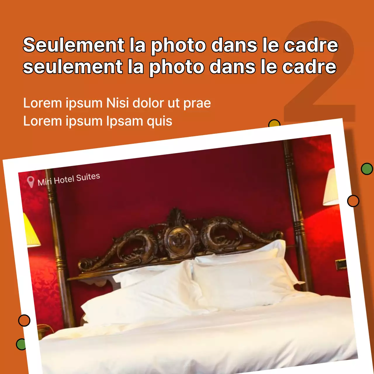 Un prospectus centré sur la photo avec une touche de bleu clair