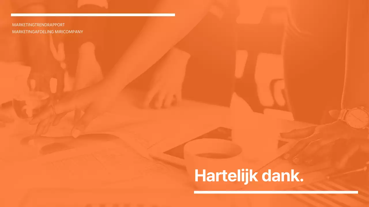 Rapport over moderne marketingtrends in oranje