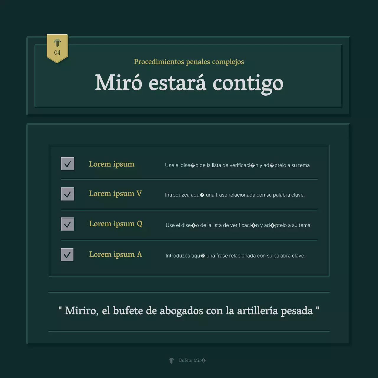 Perfil de empresa sencillo en verde y amarillo