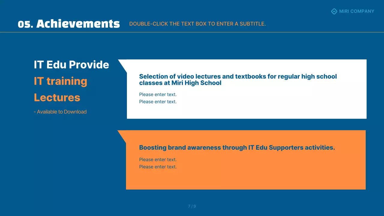 Blue Modern Annual Report Document Presentation