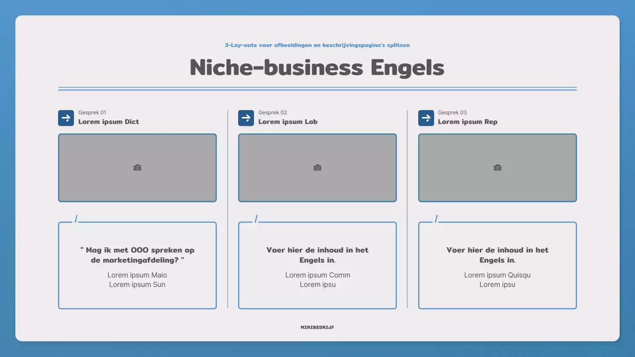 Promoot je nieuwsbrief met een eenvoudige brief in blauw en marineblauw