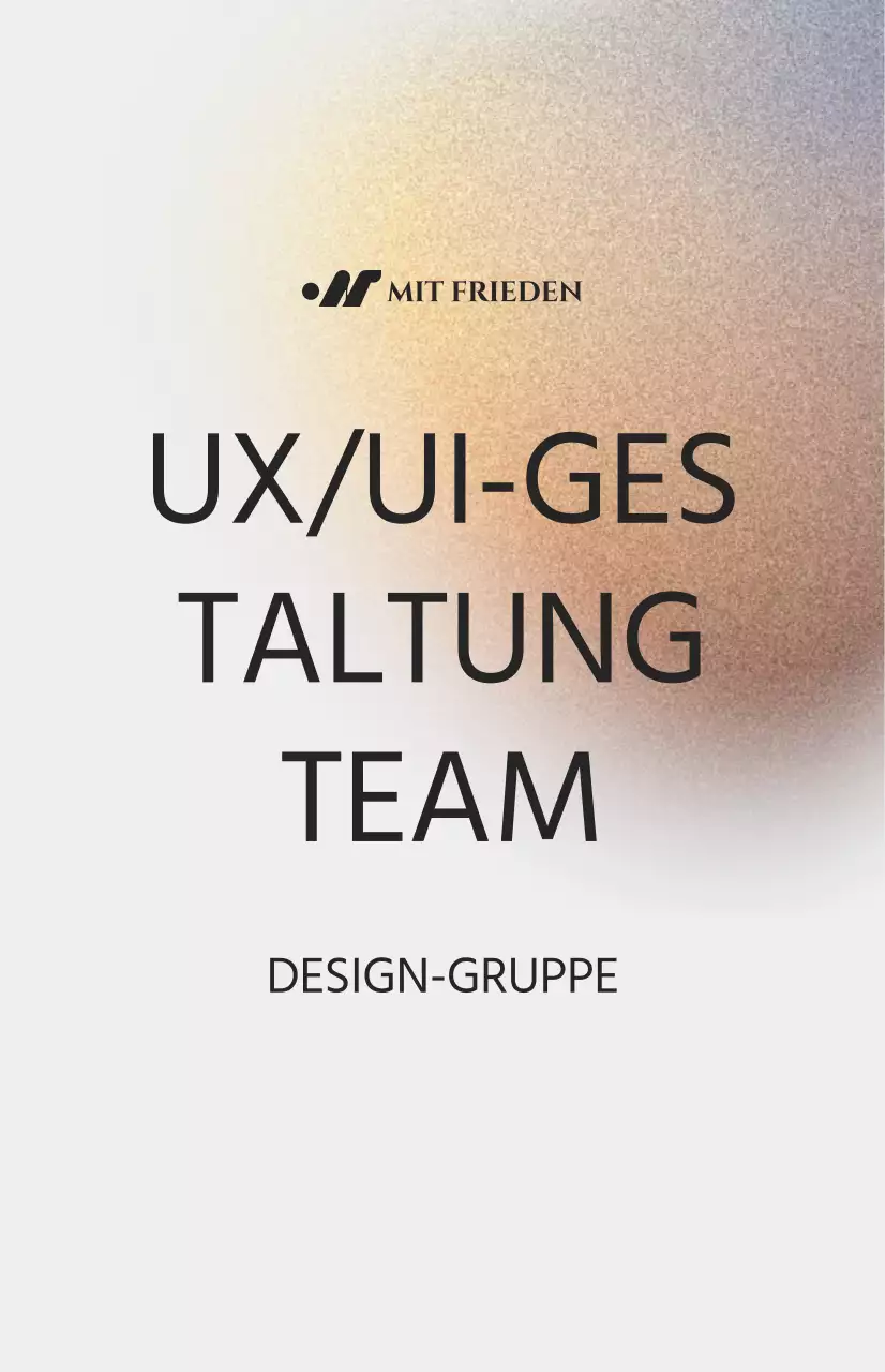 Einfache Abteilungseinführung mit farbiger Rauschillustration auf weißem Hintergrund