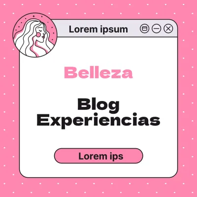 Anuncio de prueba del blog de belleza simple de Pink