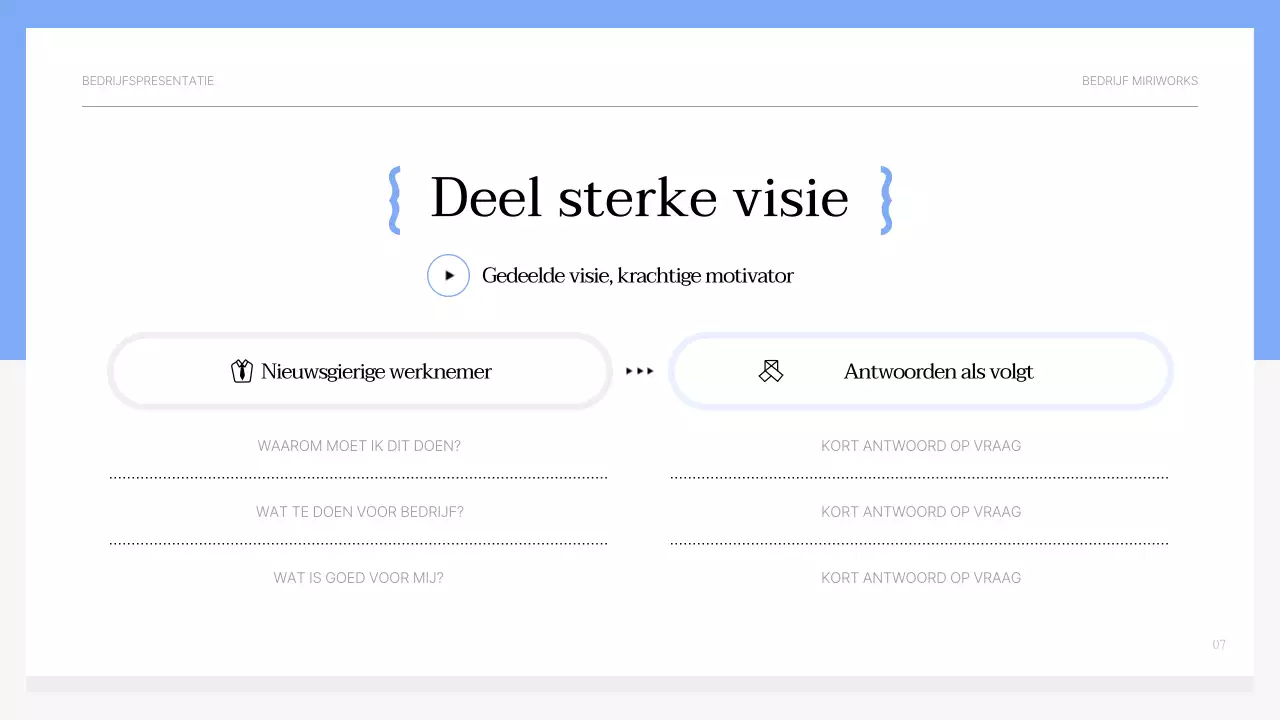 Eenvoudig lichtblauw en grijs motiverend trainingsmateriaal