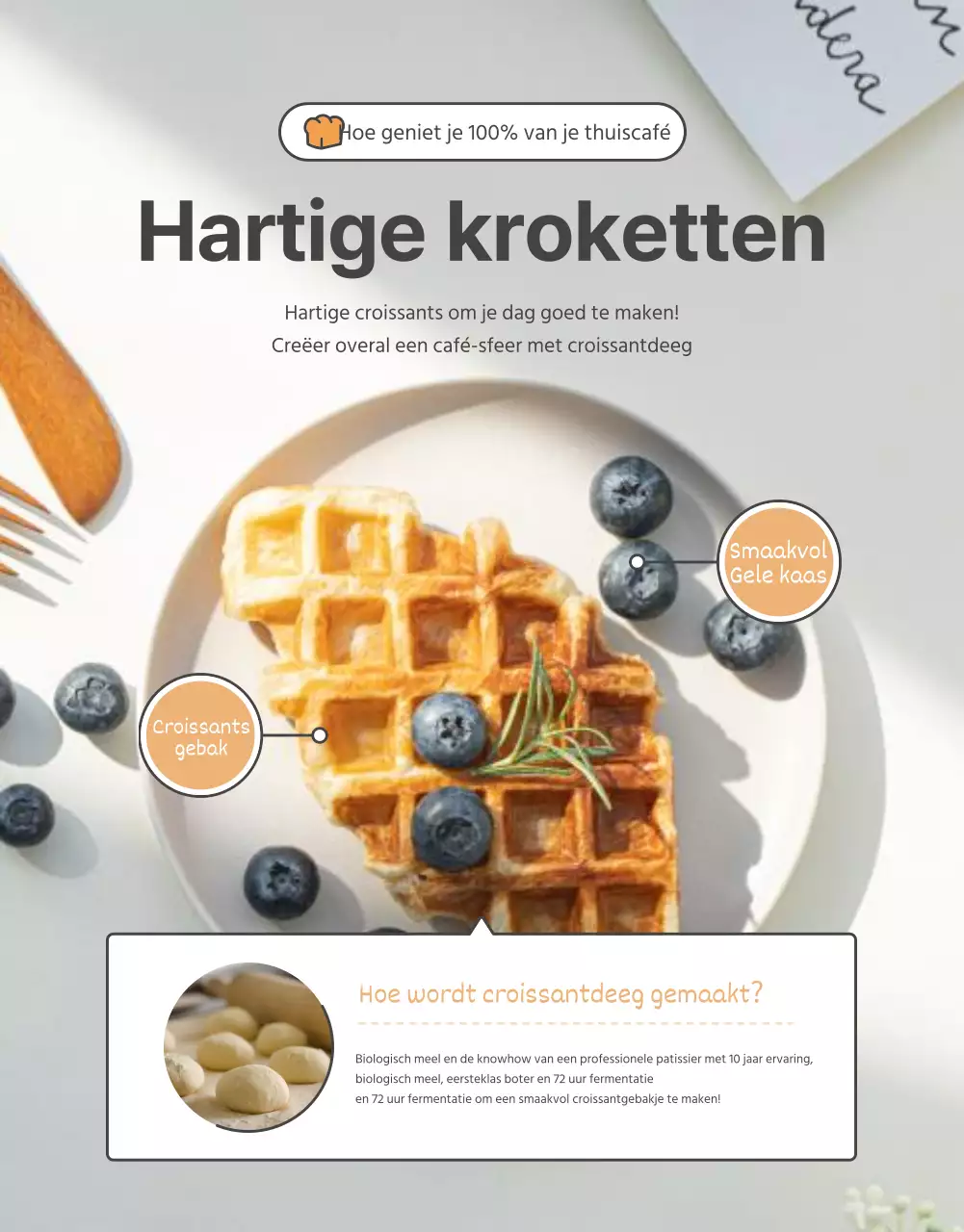 Promoot de verkoop van een basis gehaakte oranje en beige kraag