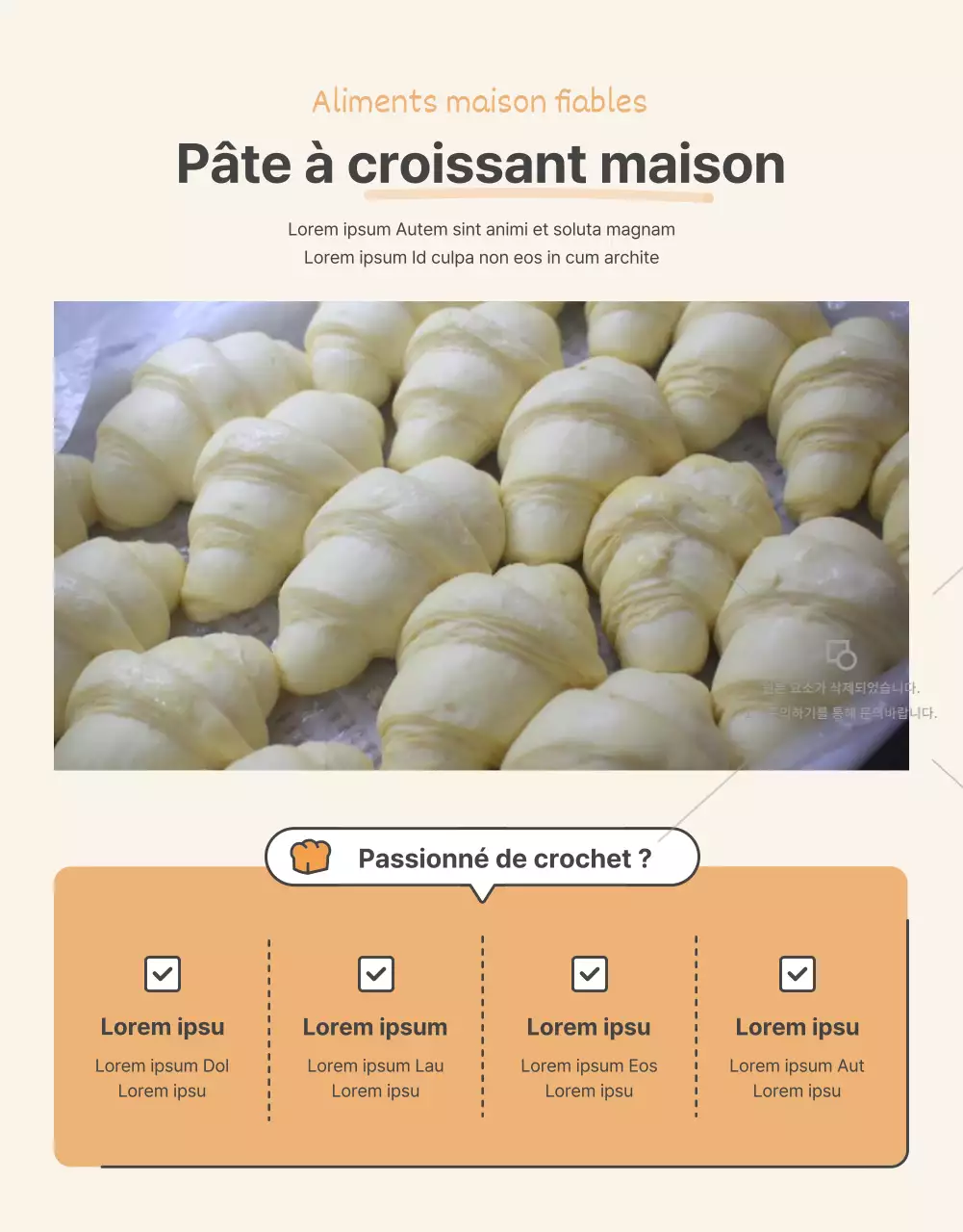 Promouvoir la vente d'un collier de base en crochet orange et beige