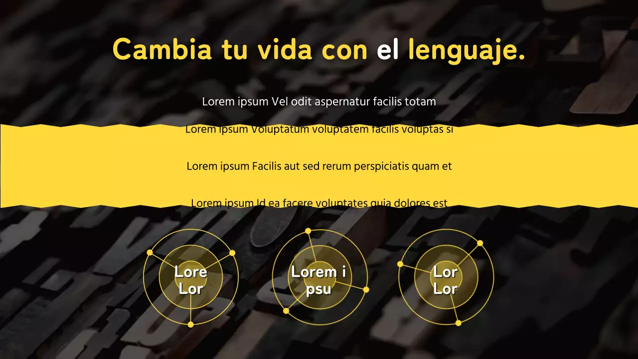 Guía de formación para el aprendizaje moderno en amarillo y negro