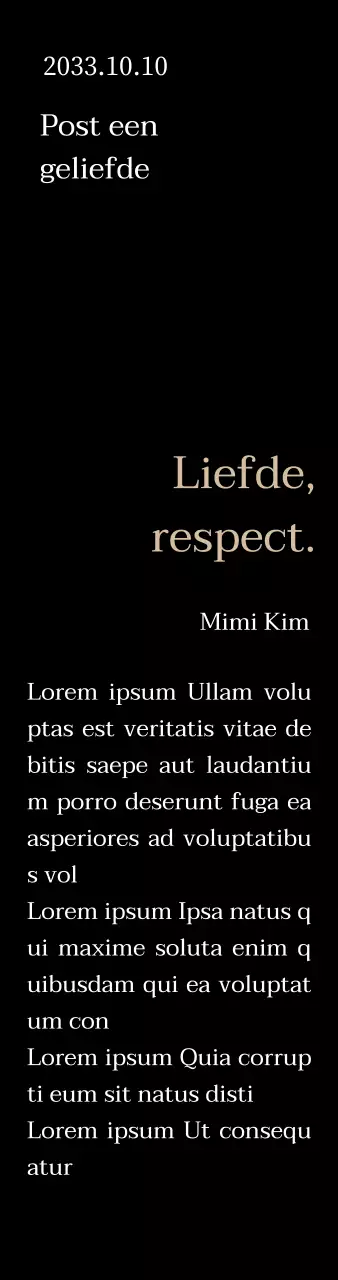 Classy bedankbord met goud en bladeren