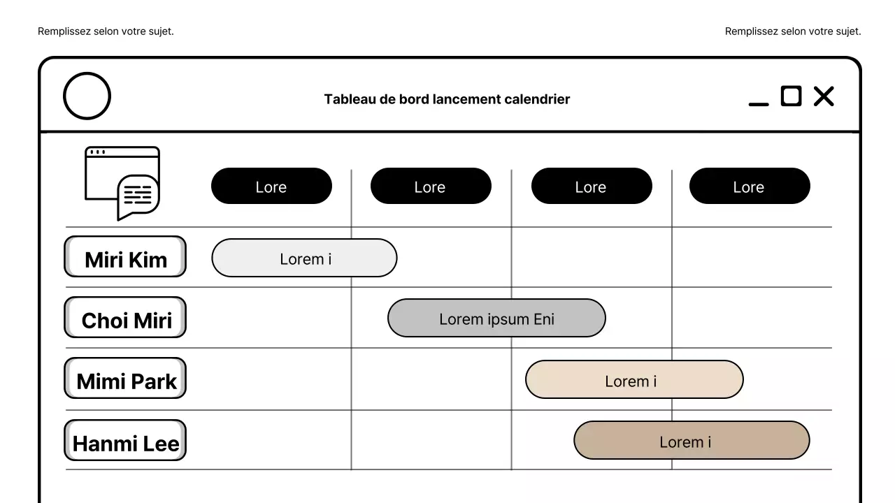 Un plan de page web simple en beige