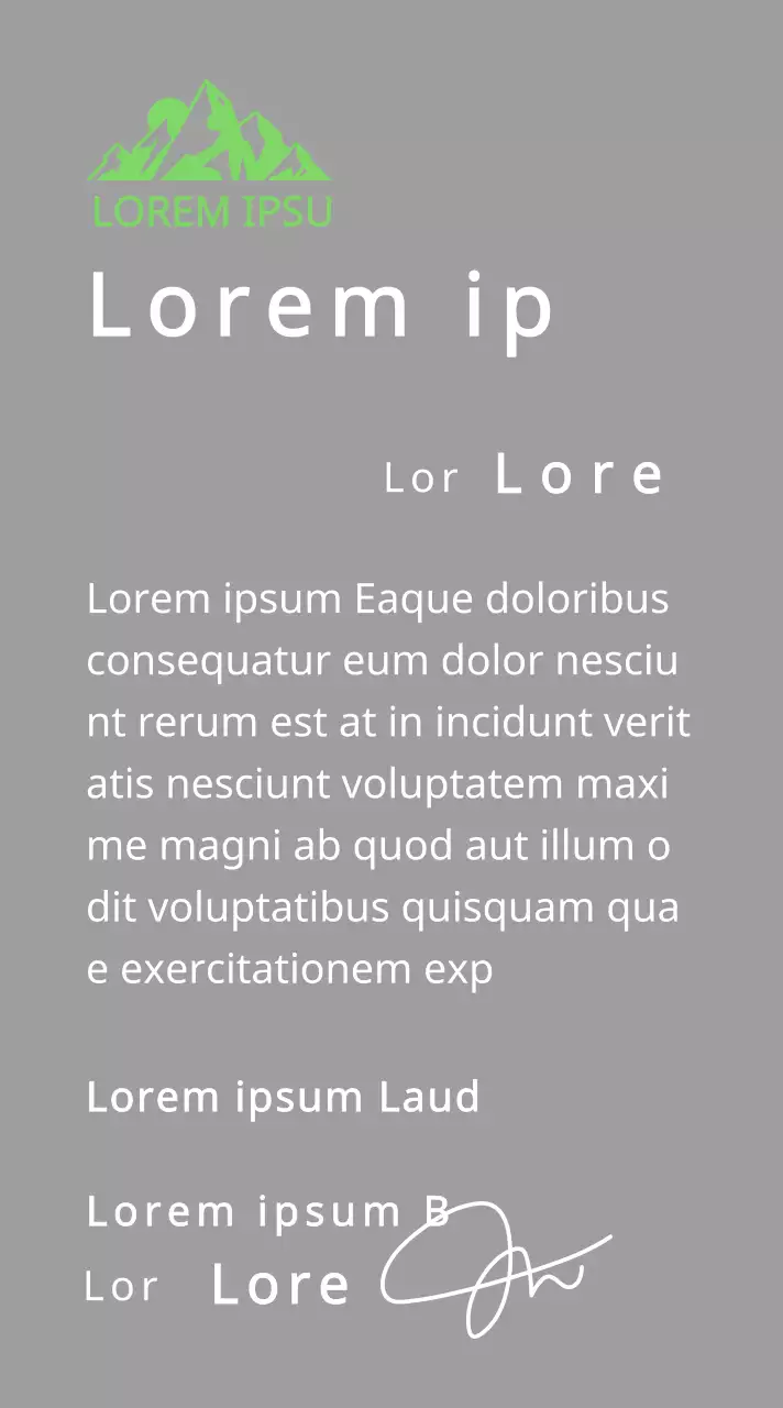 Targa per i finisher di un club di montagna con il concetto di logo del club e illustrazione di una montagna verde