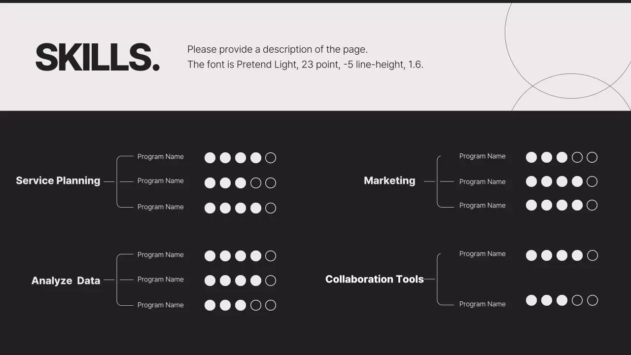 블랙 모던 커리어 포트폴리오 프레젠테이션