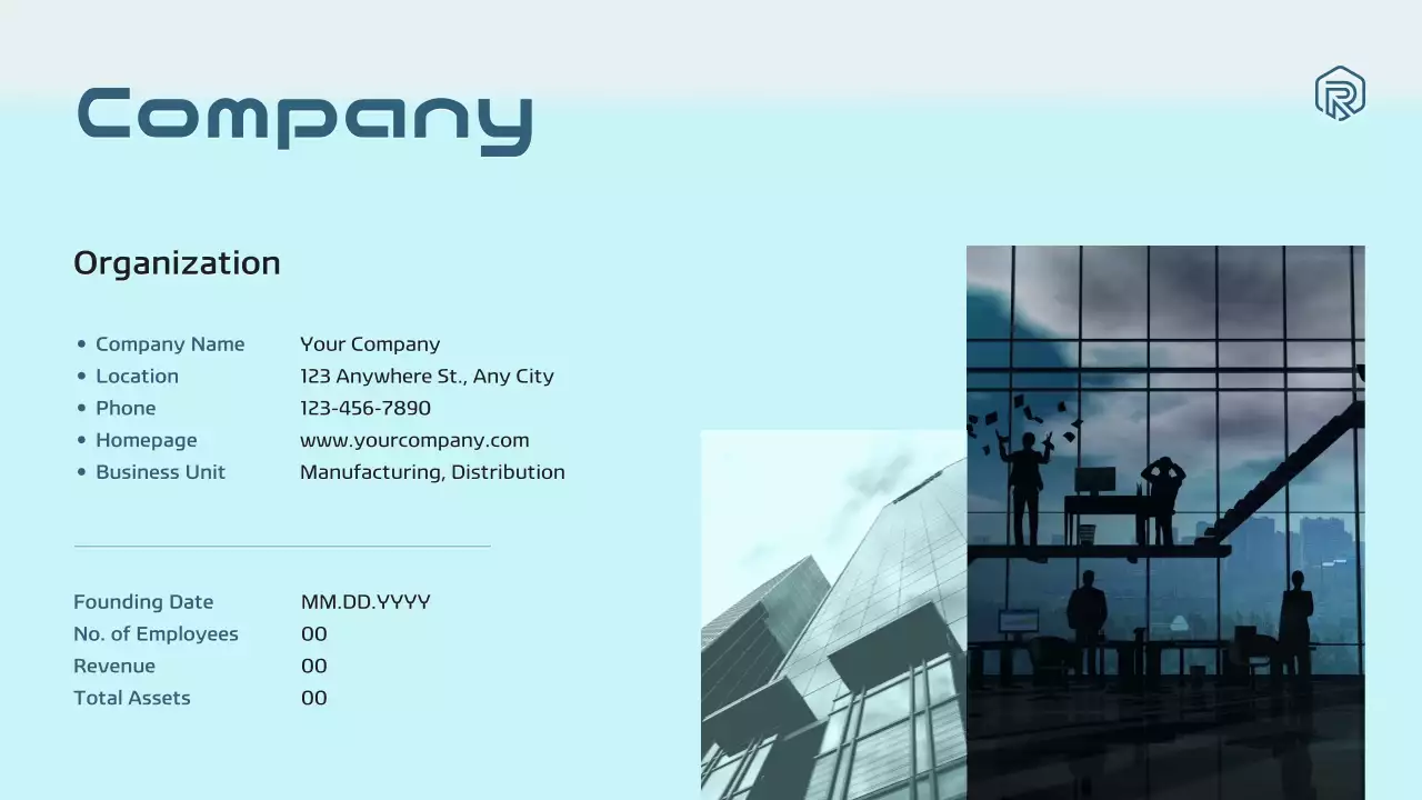 블루 모던 Esg 보고서 문서 프레젠테이션