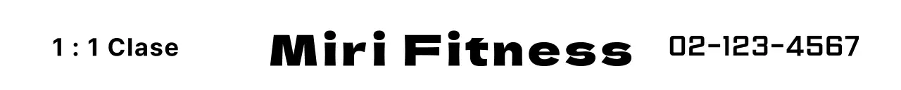 Promocione su logotipo de texto de fitness con un estilo sencillo y limpio