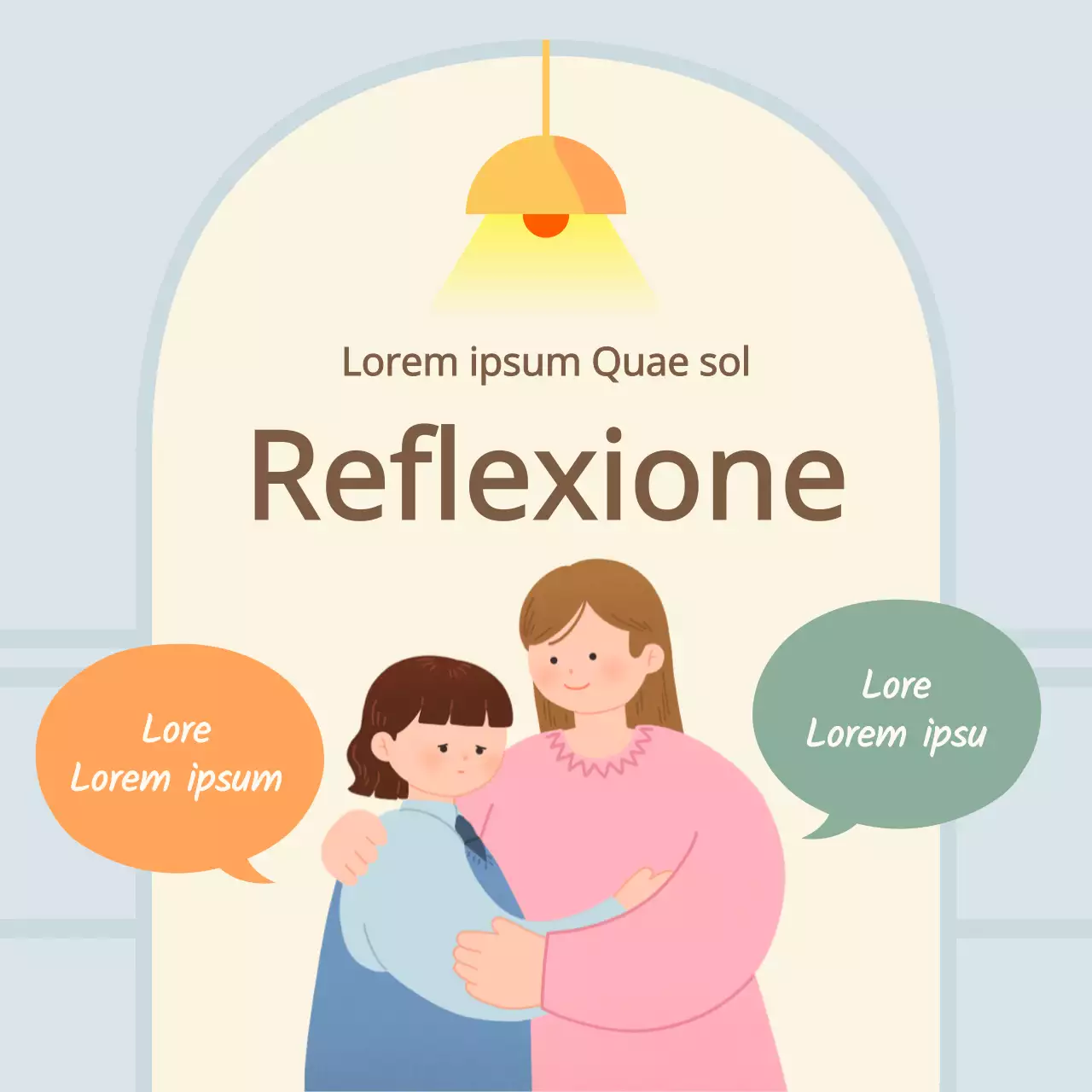 El boletín de asesoramiento azul claro y amarillo