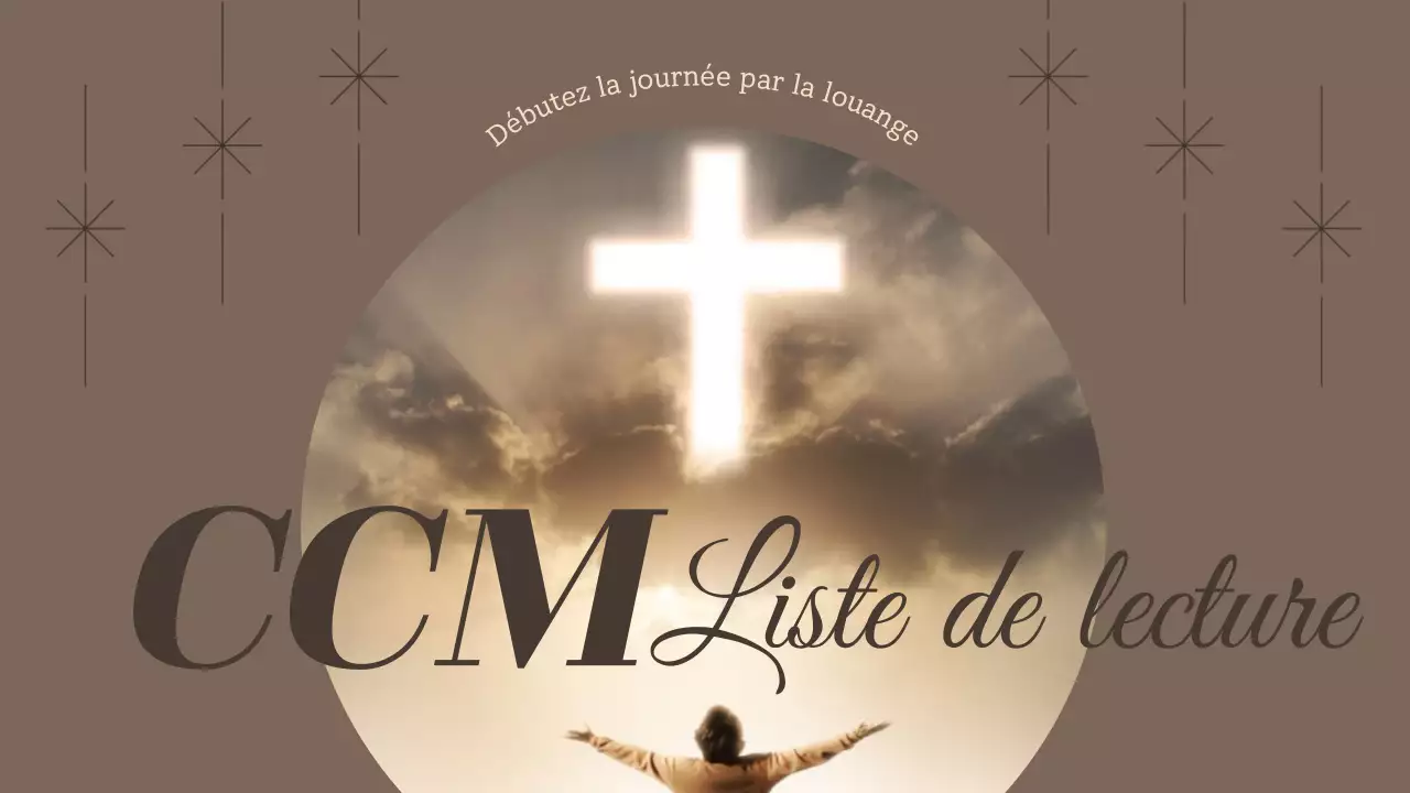 Couverture de la liste de lecture des hymnes chrétiens dans les tons marron et beige