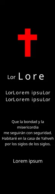 Placas funerarias de concepto cristiano o católico con versículos bíblicos