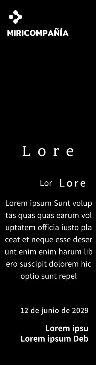 Una sencilla placa blanca con el logotipo de su empresa