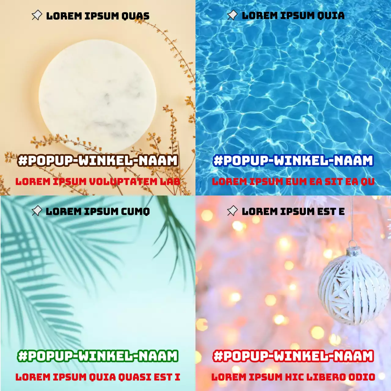 Trendy virale marketing layout voorstel in paars en ivoor