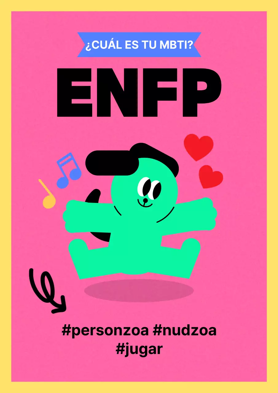 Mensajes sencillos sobre el tipo de personalidad en rosa