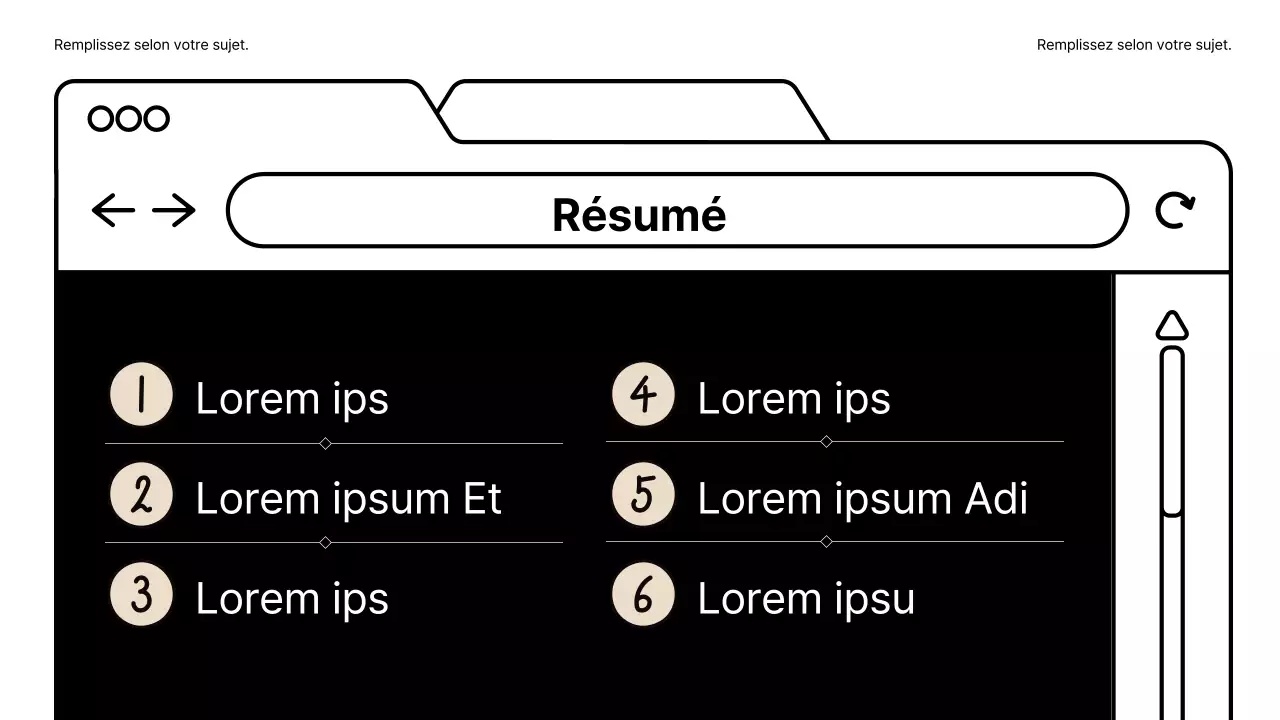 Un plan de page web simple en beige