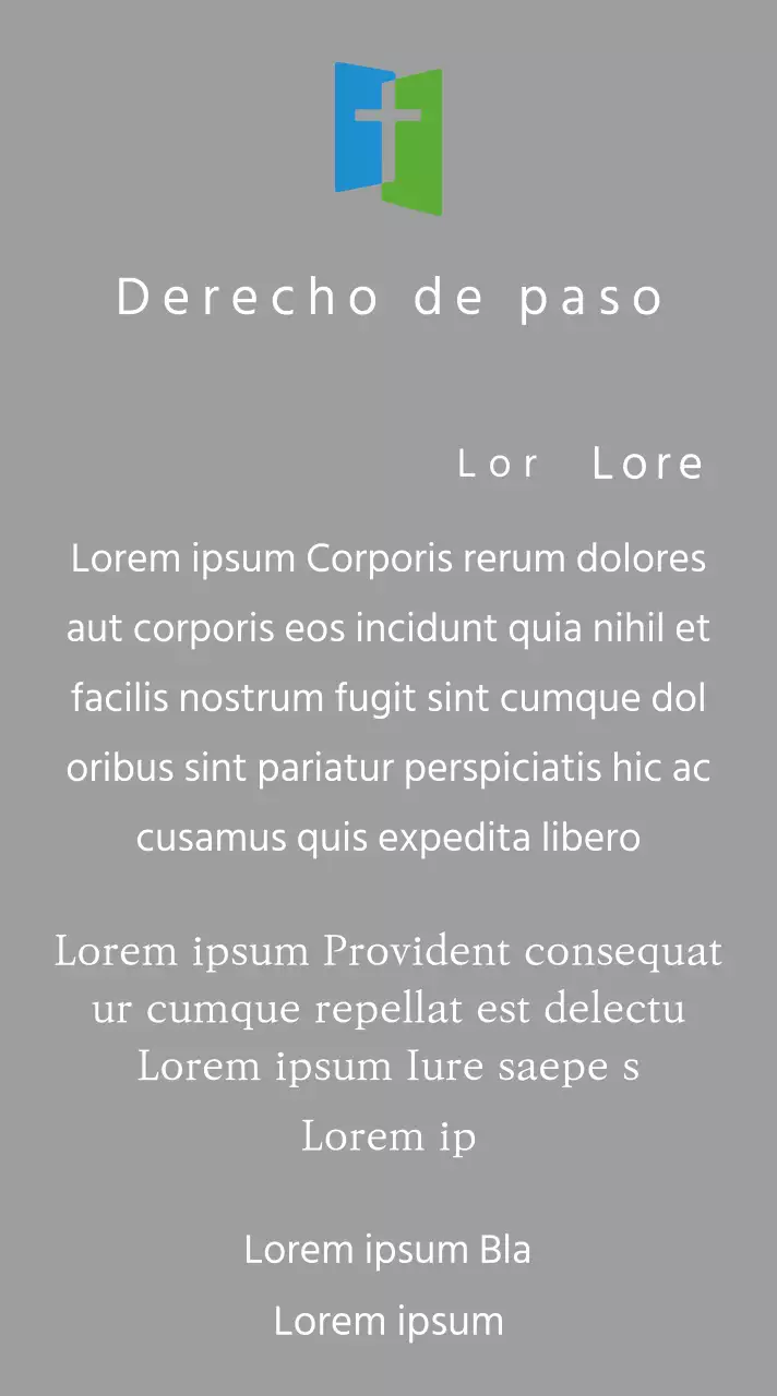 Concepto de placa con logotipo de iglesia