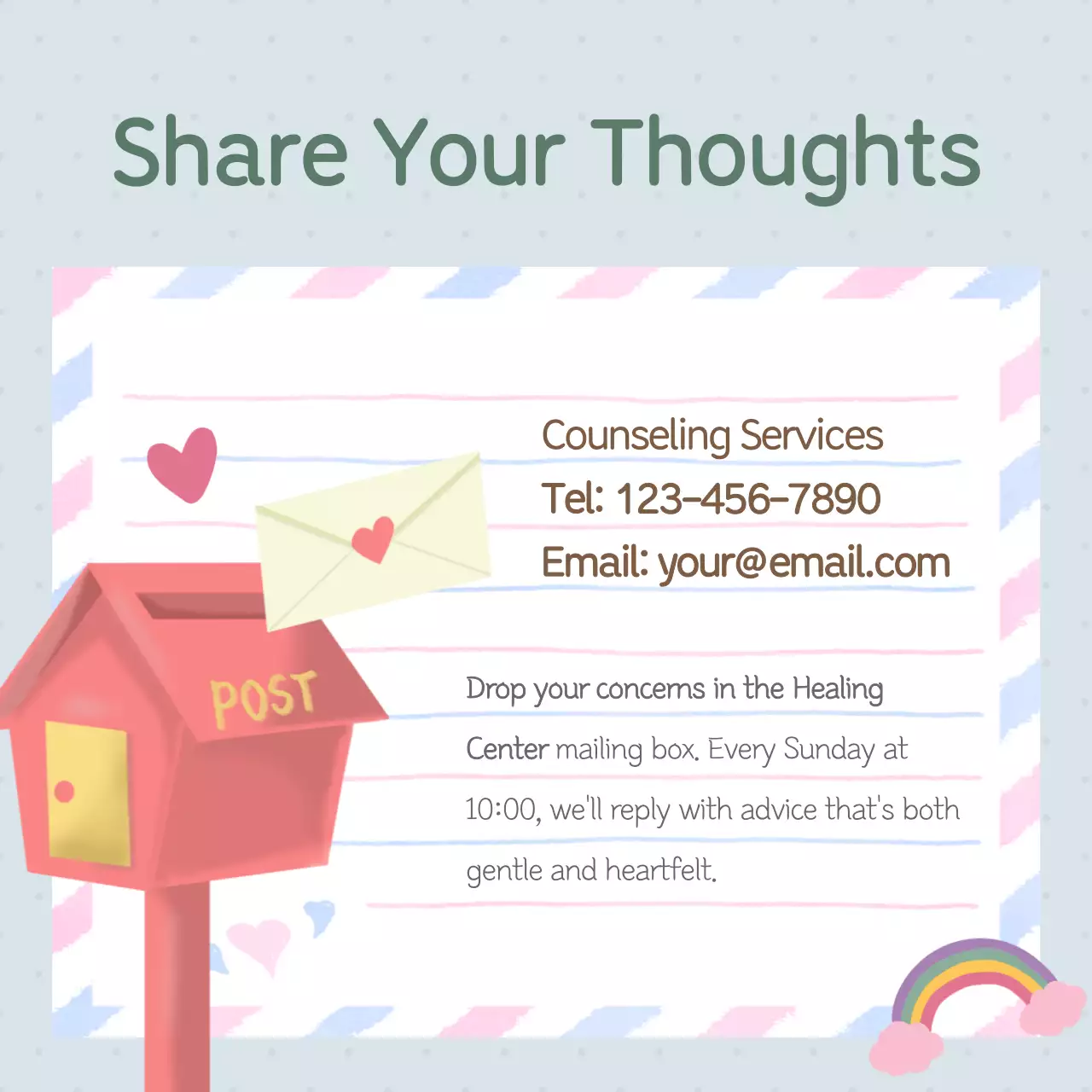 Beige Minimal Counseling Advertisement Instagram Carousel