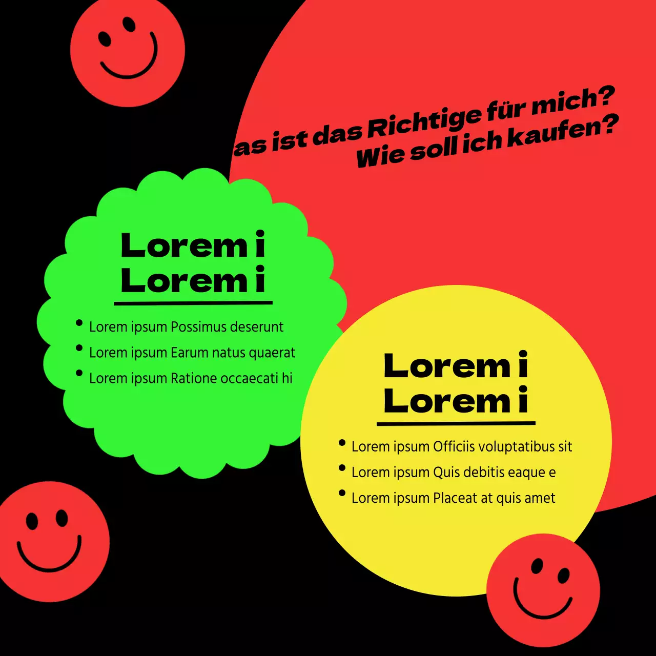 Trendige Black Friday-Anzeigen auf schwarzem Hintergrund