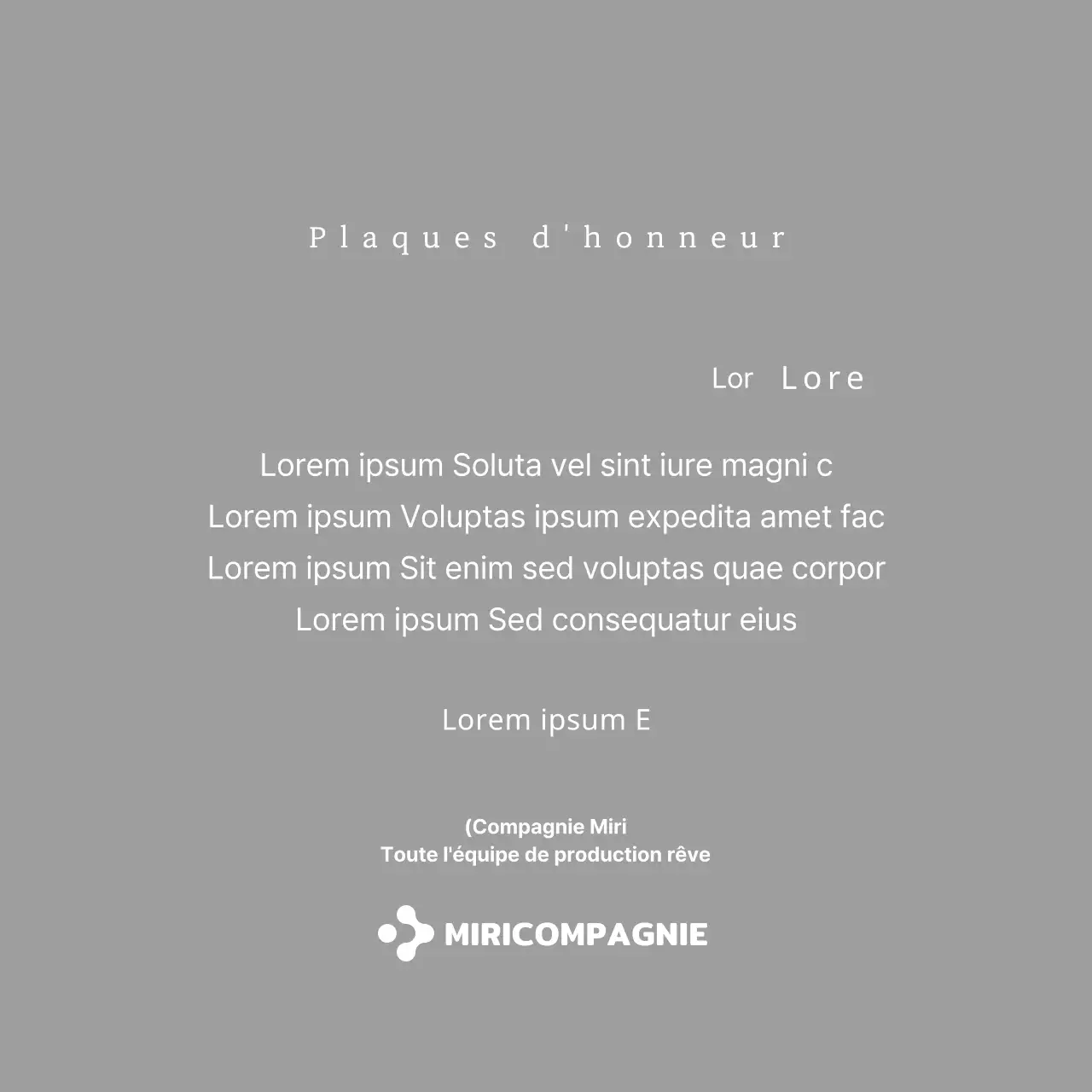 Une simple plaque blanche avec le logo de votre entreprise