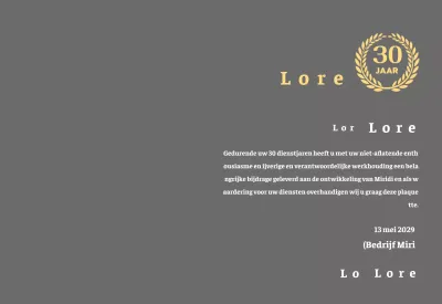 Bedrijfsbord met lauwer symbool concept