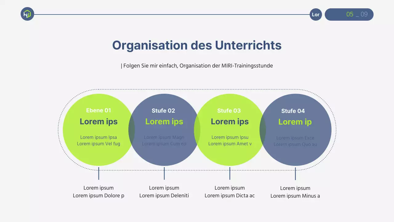 Ein einfacher Leitfaden für den Unterricht in Marineblau und Rot in der Schule