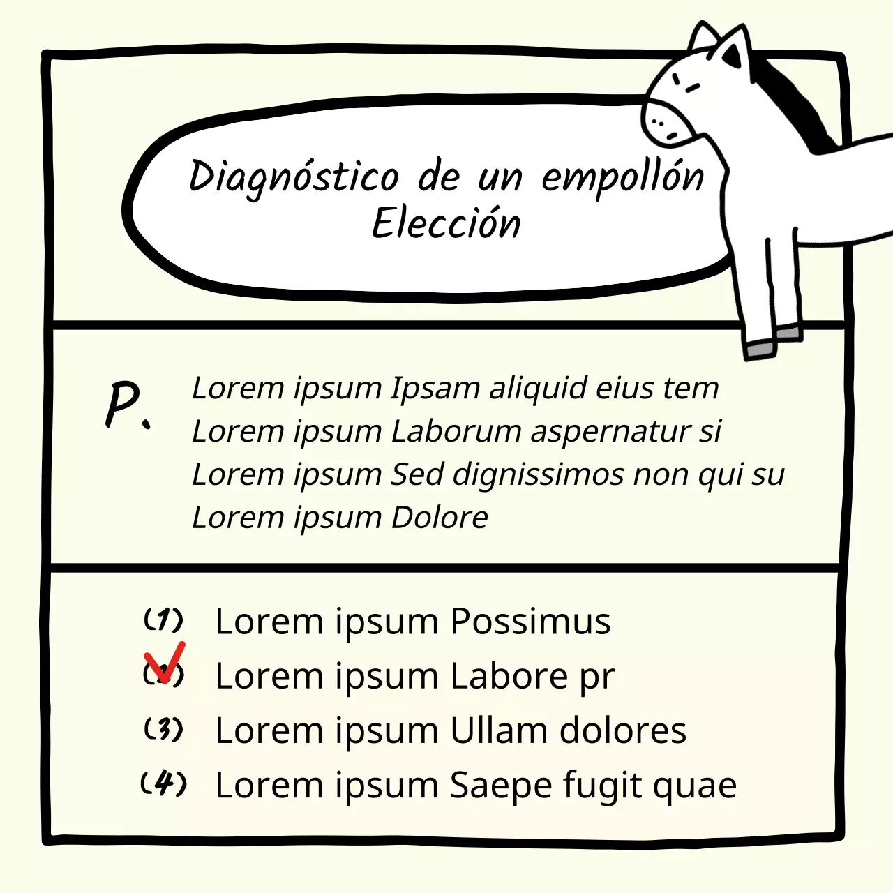 Sobre la prueba de sabor de la botella amarilla