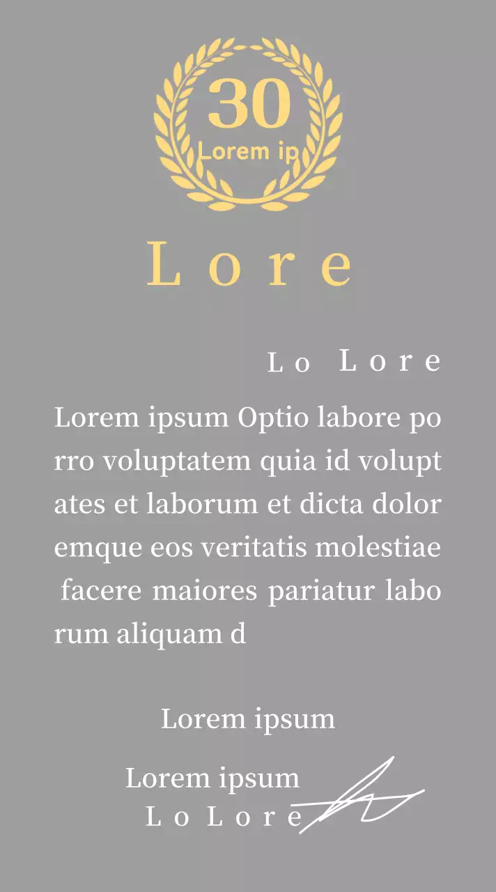 Concetto di targa aziendale di lungo servizio con simbolo dell'alloro