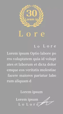 Concetto di targa aziendale di lungo servizio con simbolo dell'alloro