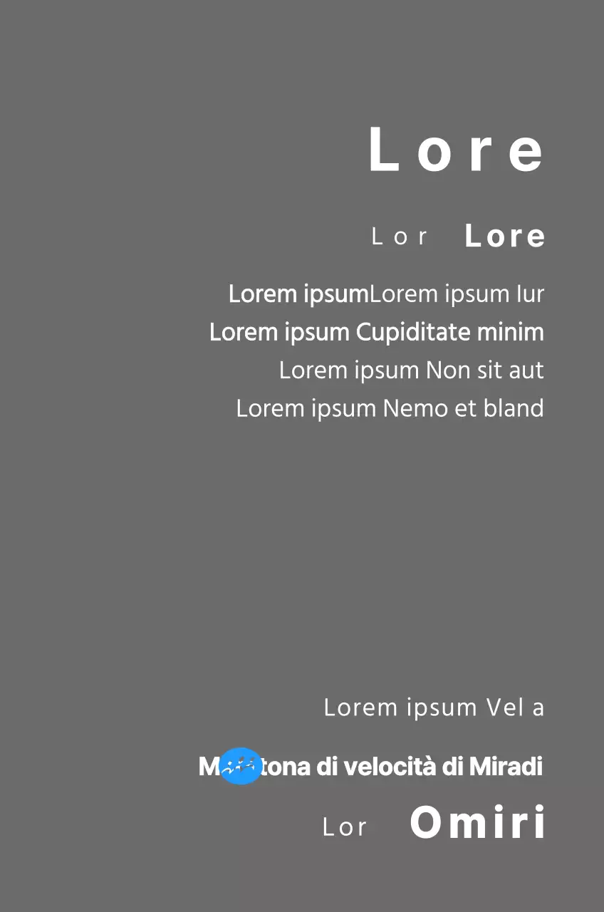 Targa per il finisher del concetto di maratona con logo semplice