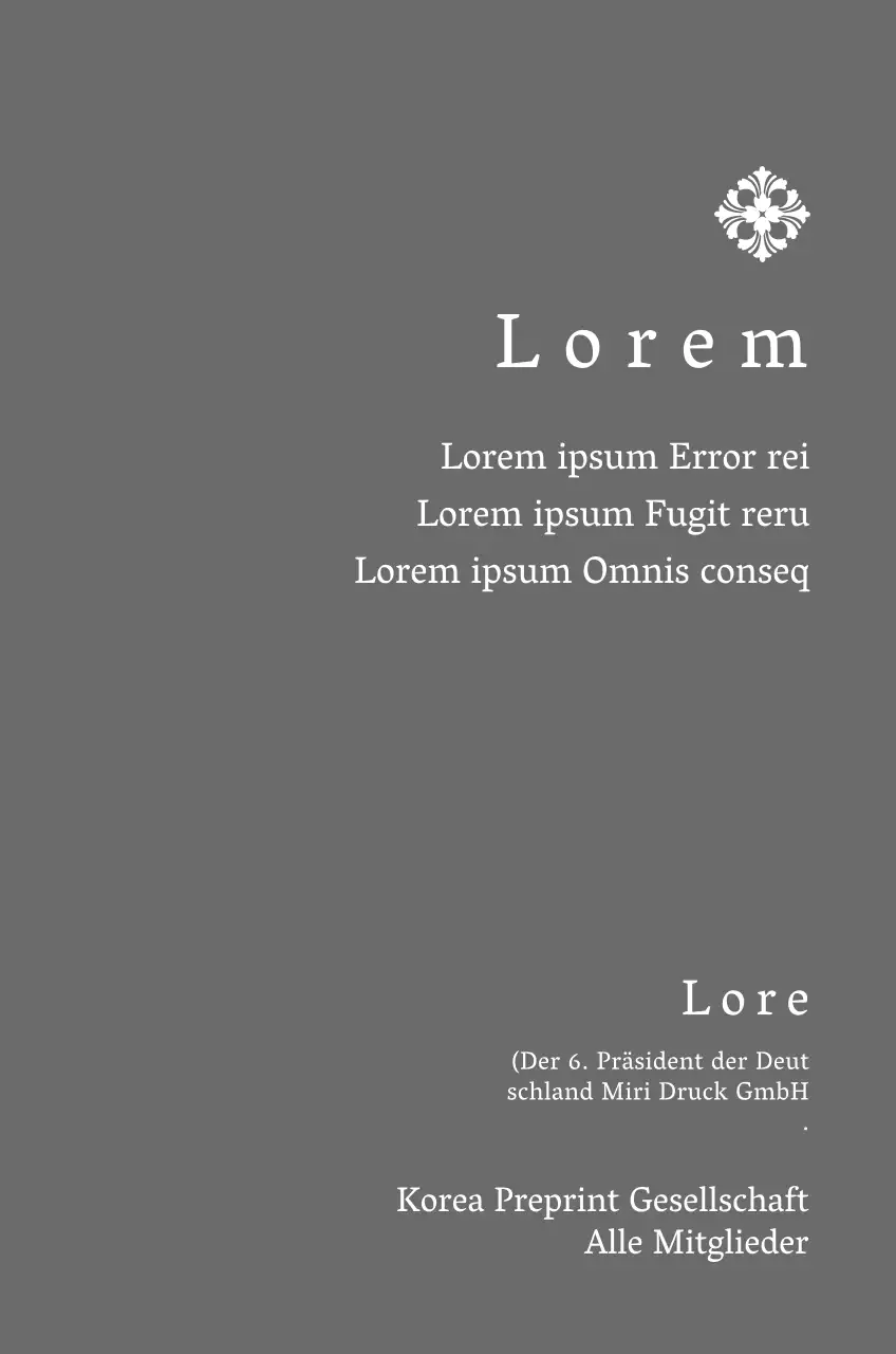 Eine königlich anmutende Inbetriebnahmetafel mit kunstvoller Verzierung
