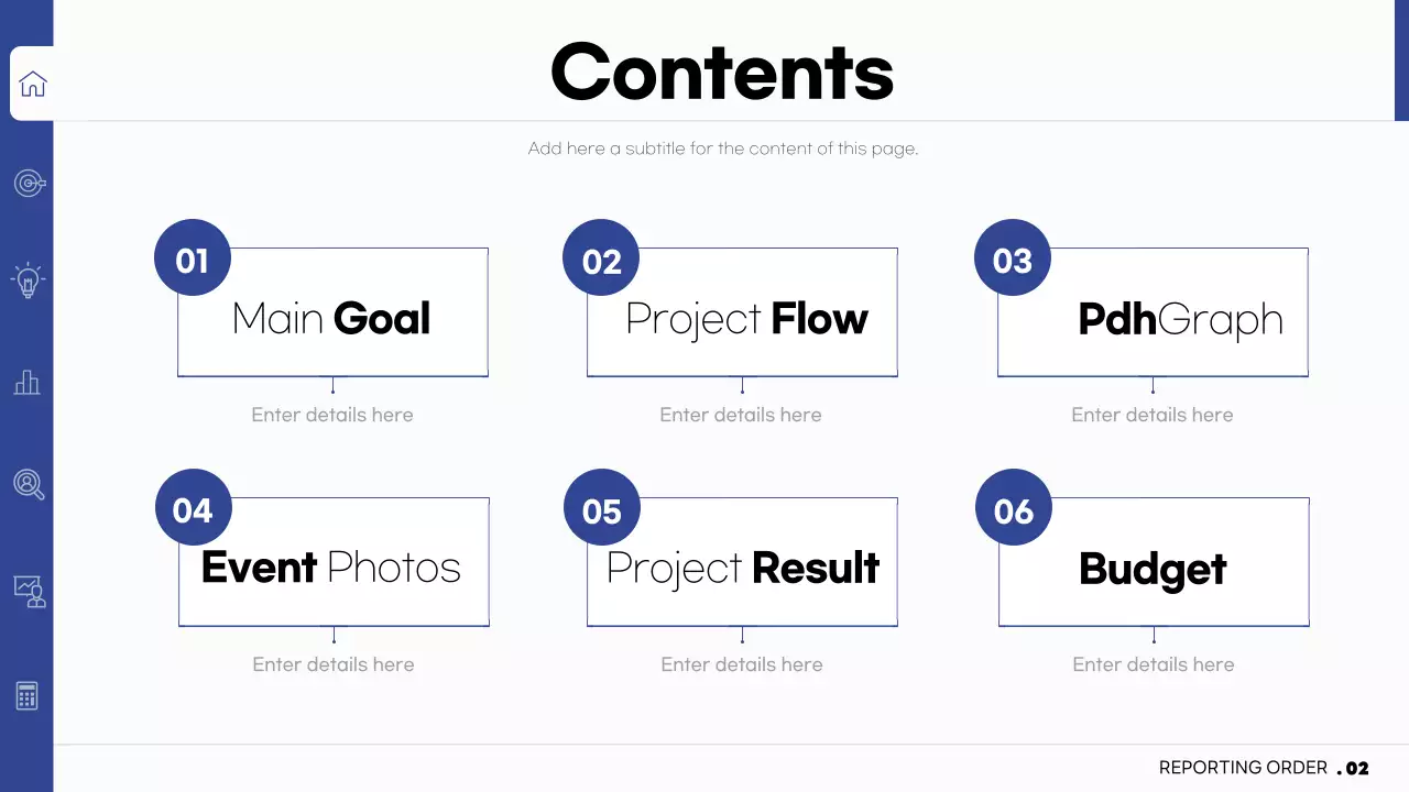 블루 심플 오피스 보고서 문서 프레젠테이션
