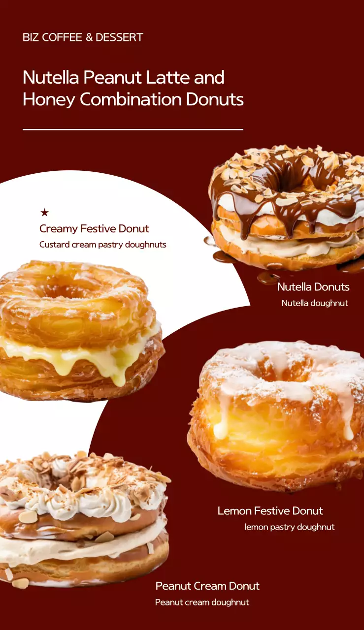 Promote your best menu items for a simple cafe with a chic vibe