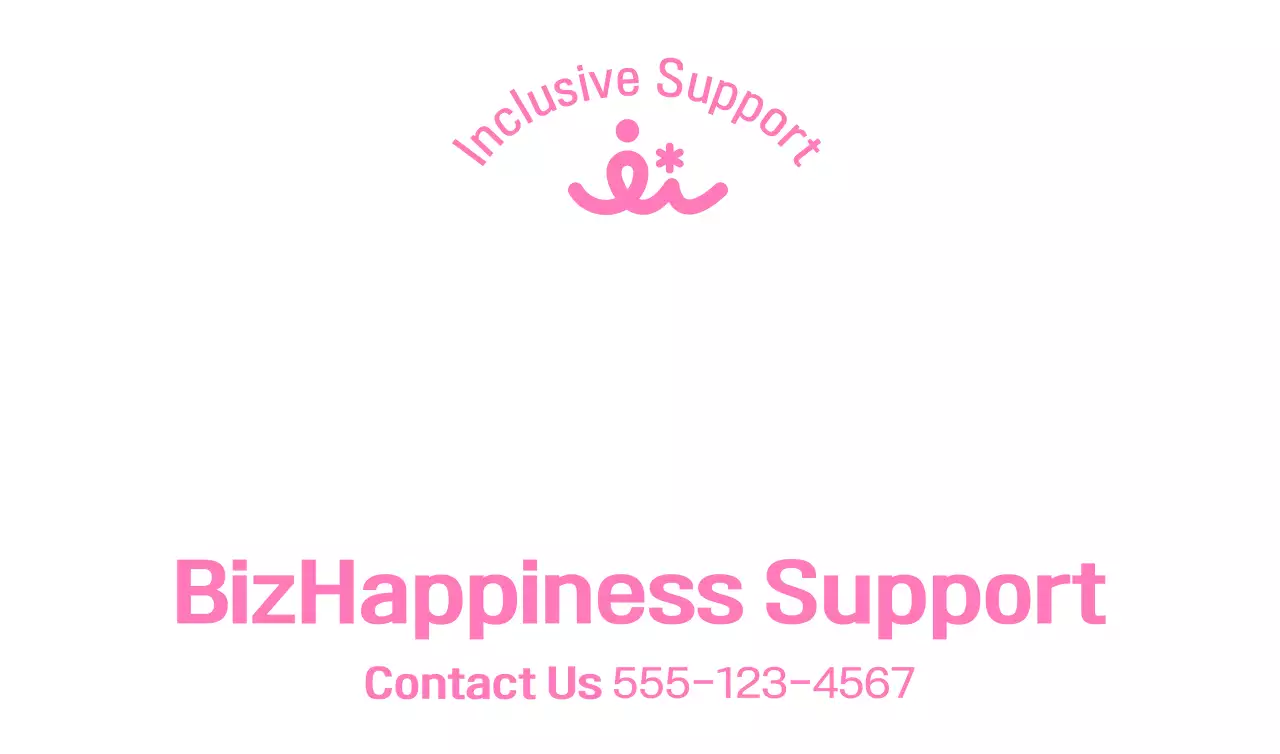 Logo sektor publik pusat dukungan berwarna merah muda bersih