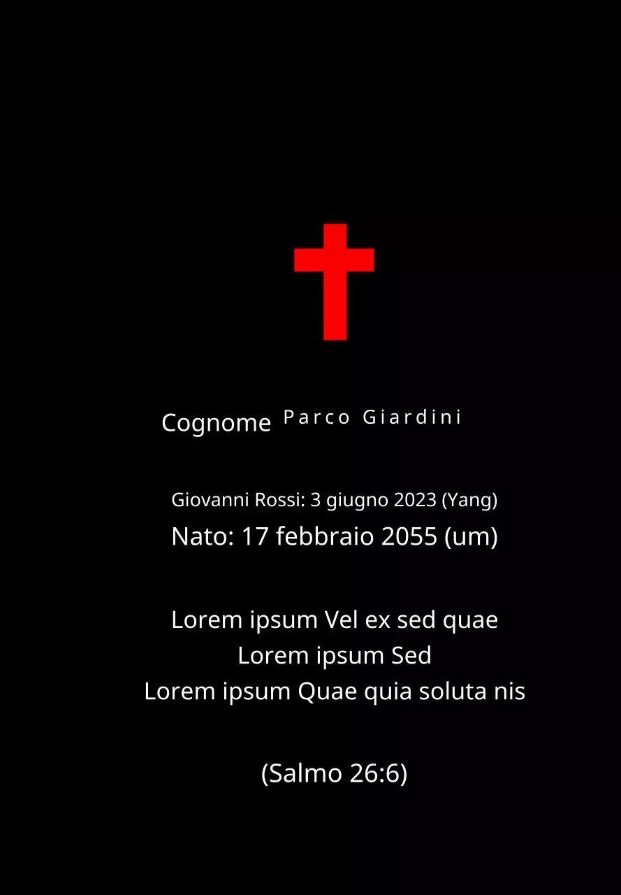 Targhe funebri di concezione cristiana o cattolica con versetti biblici