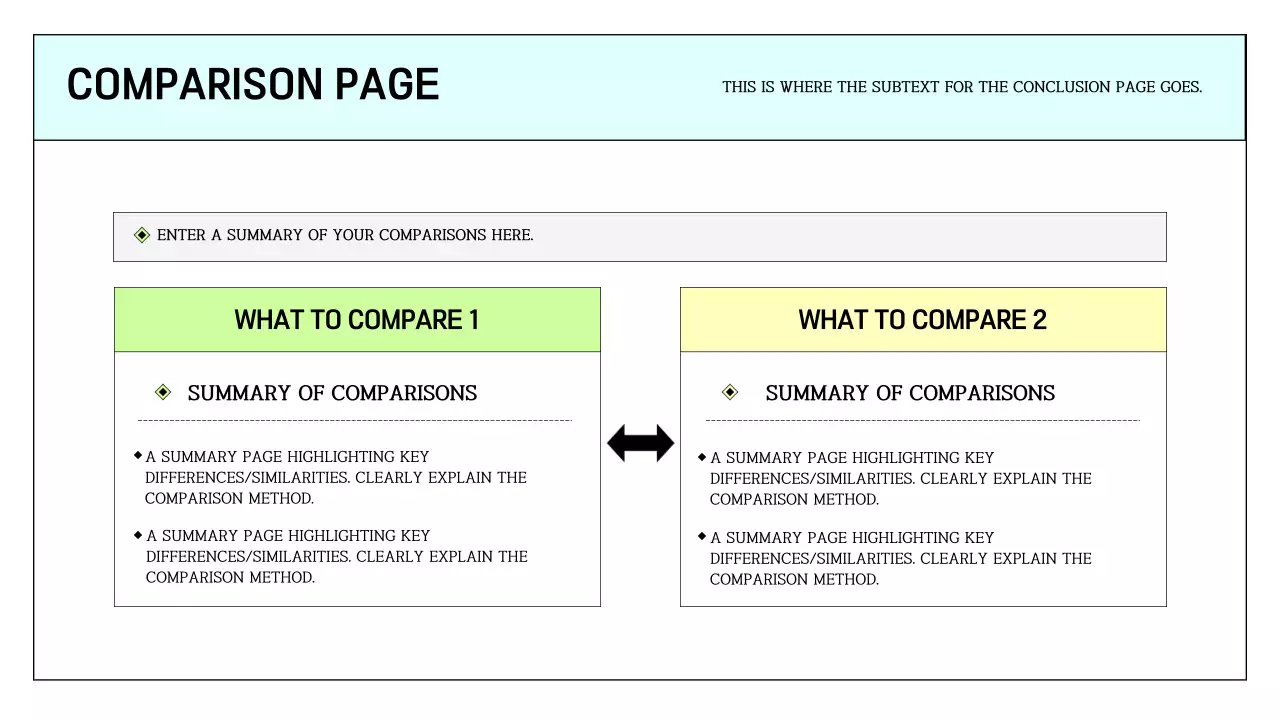 A simple printable report in light blue and chartreuse
