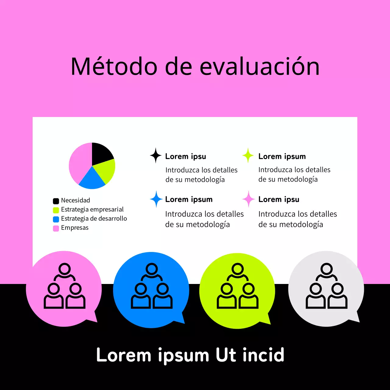 Promocione un concurso de emprendimiento interno con un look pop art rosa y neón