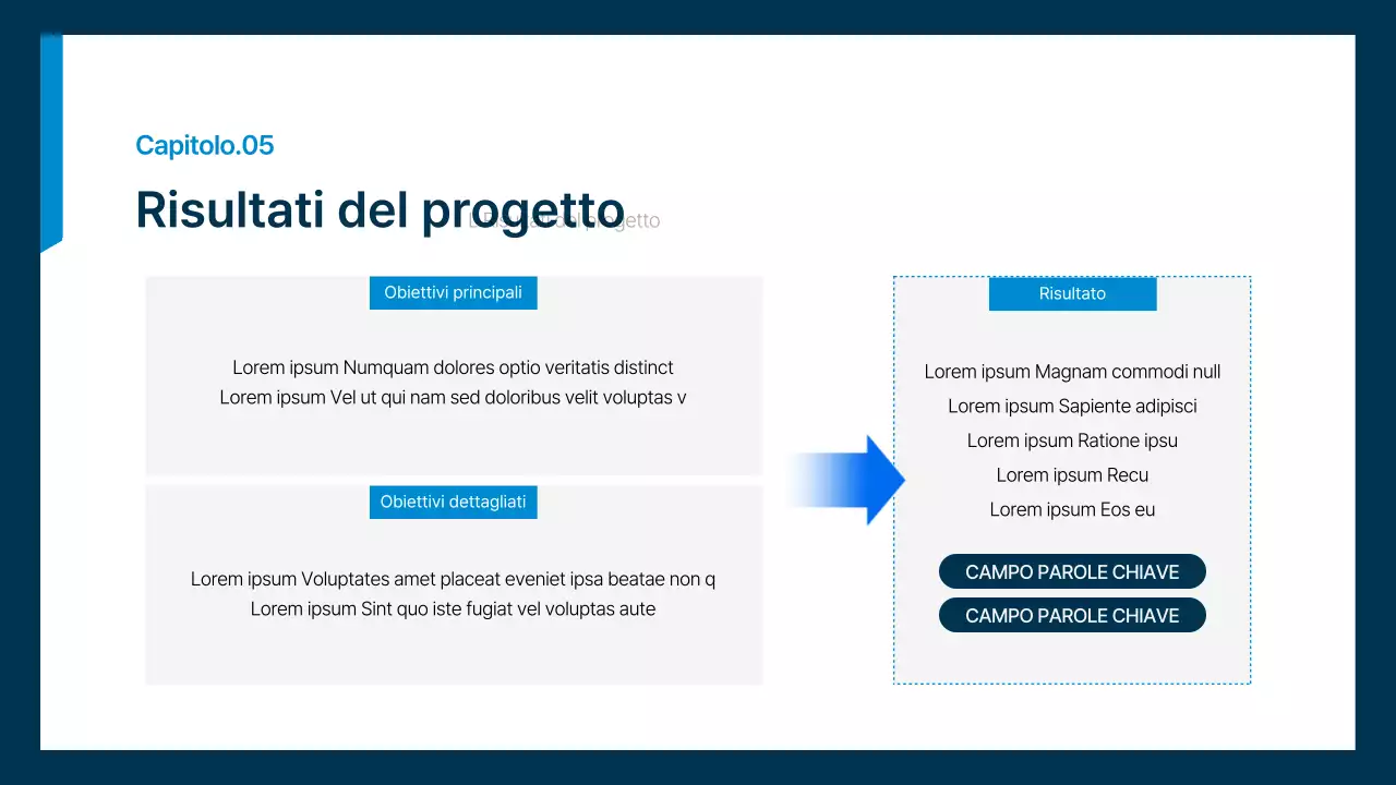 Piano aziendale semplice per impiegati in blu e blu