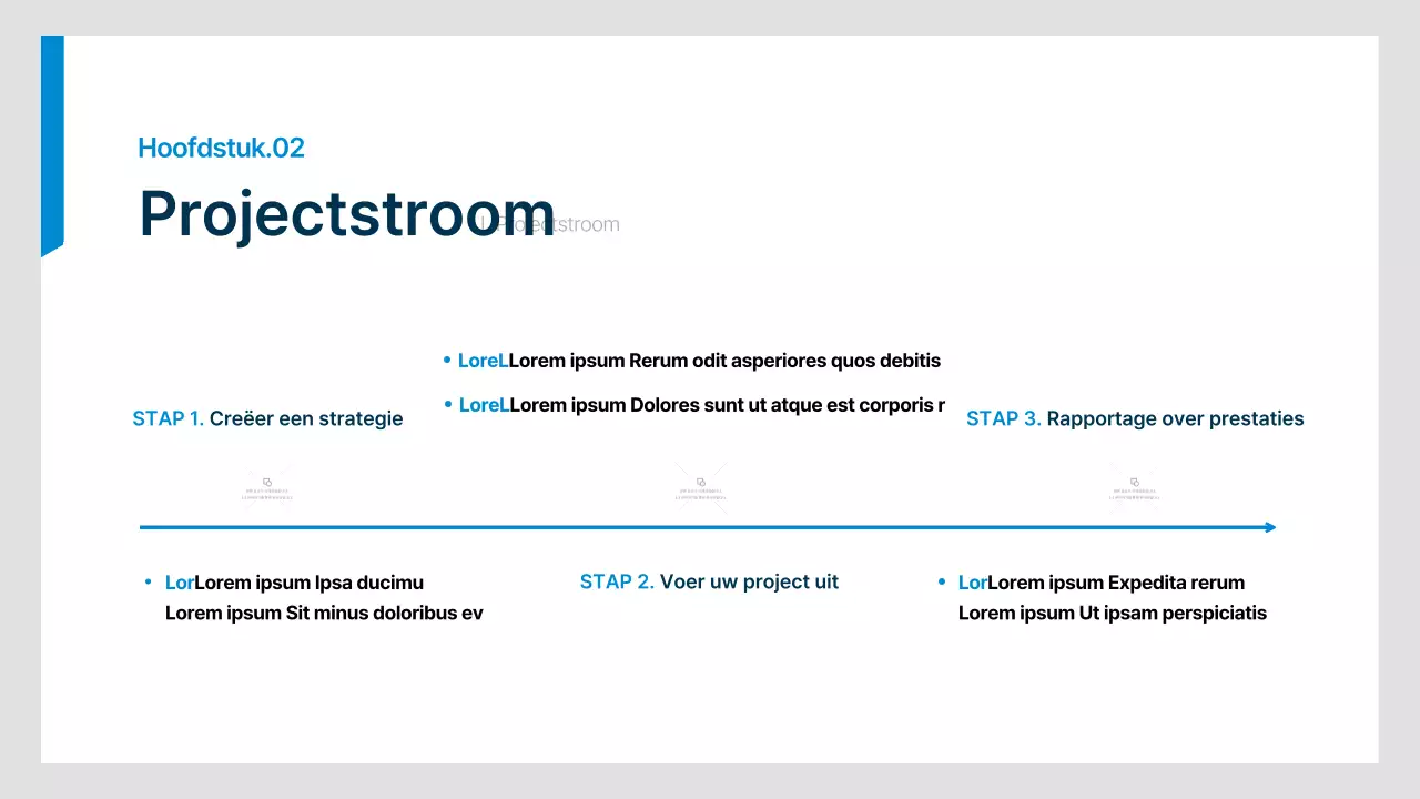 Eenvoudig businessplan voor kantoormedewerker in marineblauw